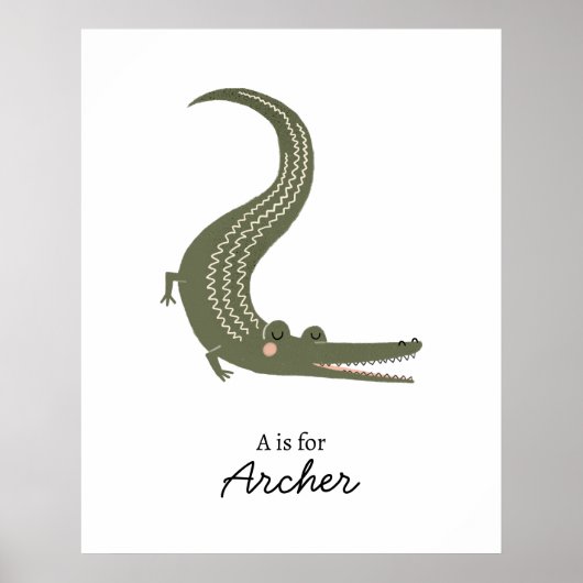 Alligator Kwekerij Wandkunst Poster (Voorkant)