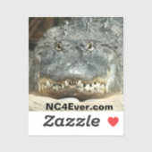 Alligator Laptop Sticker van NC4Ever.com (Vel)