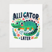 Alligator later briefkaart (Voorkant)
