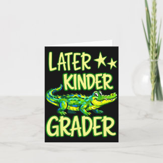 Alligator Later Kinder Grader Laatste Dag School E Kaart