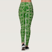  ALLIGATOR LEATHER BRIGHT LEAF GREEN LEGGINGS (Achterkant)