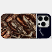 Alligator lederen snijwerk Case-Mate iPhone case (Achterkant (horizontaal))