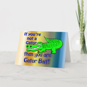 Alligator Lokkert Groeten Kaart