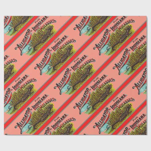 Alligator Louisiana Molasse Cadeaupapier (Vlak)