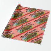 Alligator Louisiana Molasse Cadeaupapier (Uitgerold)