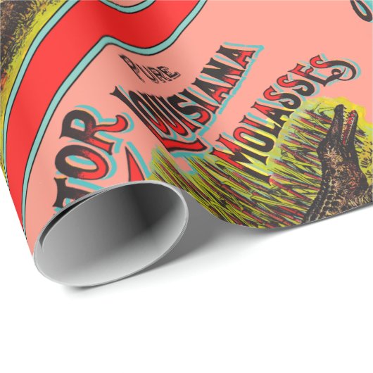 Alligator Louisiana Molasse Cadeaupapier (Rol Hoek)