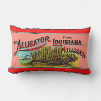 Alligator Louisiana Molasse Kussen