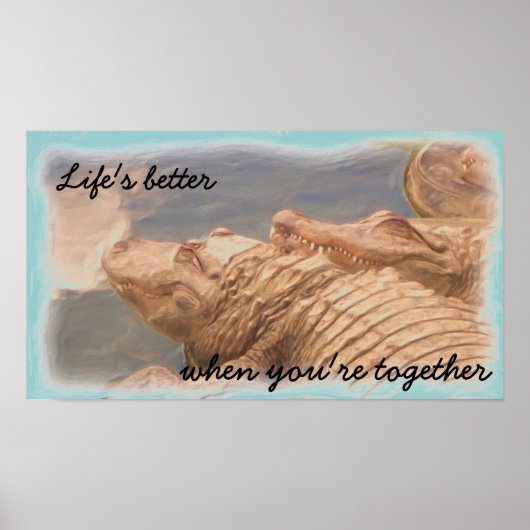Alligator love poster (Voorkant)