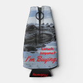 Alligator Lunch Invitation Bottle Water Cooler (Achterkant)