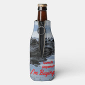 Alligator Lunch Uitnodiging Fles Koeler Drank (Fles Achterkant)
