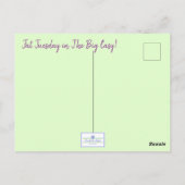 Alligator Mardi Gras Float Briefkaart (Achterkant)