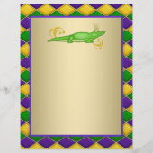 Alligator Mardi Gras Flyer (Voorkant)