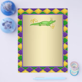 Alligator Mardi Gras Flyer (Enkel)
