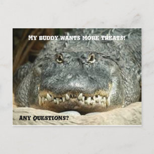 Alligator Meer behandelingen Briefkaart