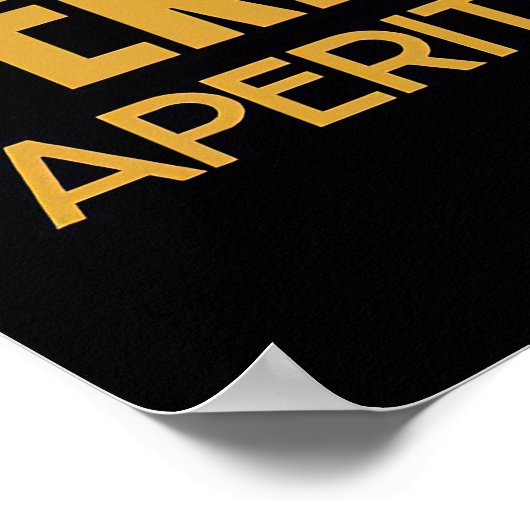 Alligator met Drink, Italiaanse  drank Poster (Hoek)