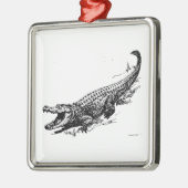 Alligator Metalen Ornament (Links)