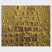 ALLIGATOR METALLIC GOLD CADEAUPAPIER (Vlak)