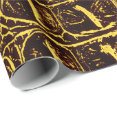 ALLIGATOR METALLIC GOLD CADEAUPAPIER (Rol Hoek)