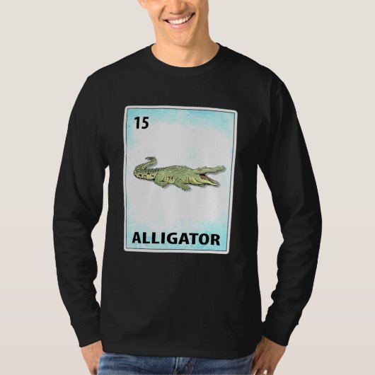Alligator Mexican Cards T-shirt (Voorkant)