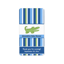 Alligator Miniatuur Snoep Wrappers - Blauw/Groen Etiket