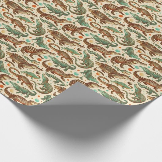  alligator naadloos cadeaupapier (Hoek)