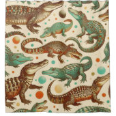  alligator naadloos douchegordijn (Voorkant)