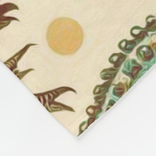  alligator naadloos fleece deken (Hoek)