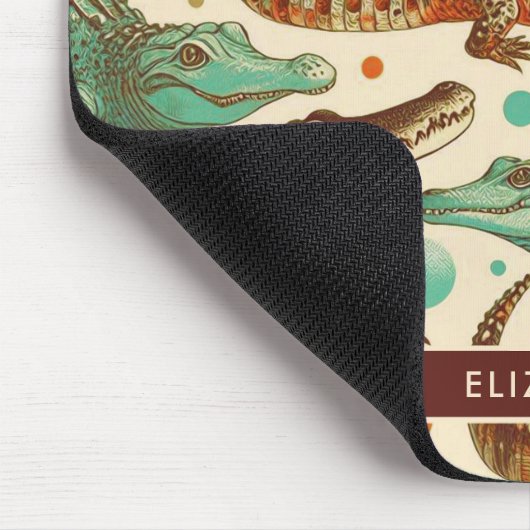  alligator naadloos muismat (Hoek)