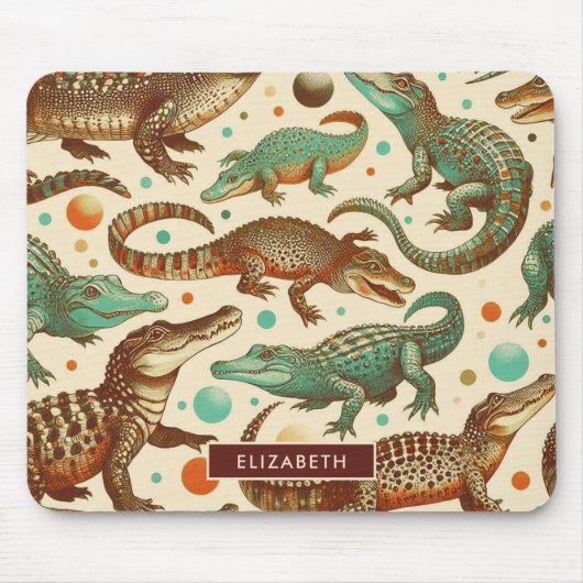  alligator naadloos muismat (Voorkant)