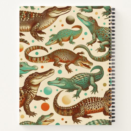  alligator naadloos notitieboek (Achterkant)