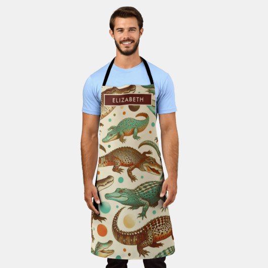 alligator naadloos schort (Gedragen)