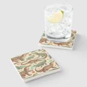  alligator naadloos stenen onderzetter (Zijkant)