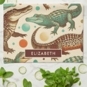  alligator naadloos theedoek (Gevouwen)