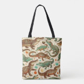  alligator naadloos tote bag (Achterkant)