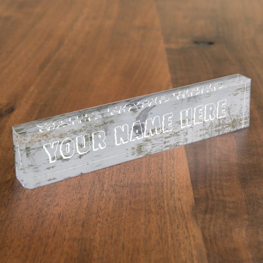 Alligator Name Bord Naambordje (Zijkant)