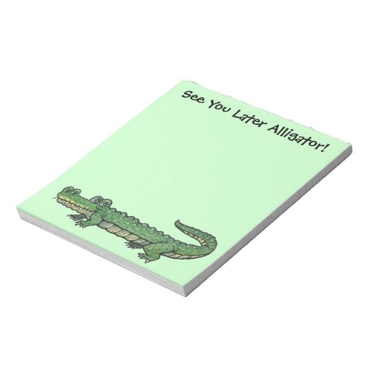 Alligator Note Pad Notitieblok (Linkerzijde)