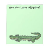 Alligator Note Pad Notitieblok (Voorkant)