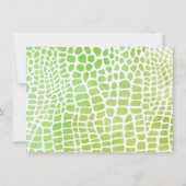 Alligator of krokodil Dank je wel briefpapier Kaart (Achterkant)