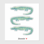 Alligator of krokodille Cute Animal Wildlife Sticker (Vel)
