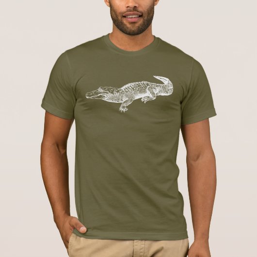 alligator op donker shirt (Voorkant)