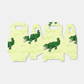Alligator op geel bedankdoosjes (Uitgevouwen)