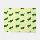 Alligator op geel deurmat (Voorkant)