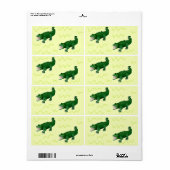 Alligator op geel etiket (Full Sheet)
