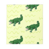 Alligator op geel notitieblok (Voorkant)