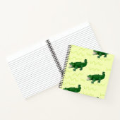 Alligator op geel notitieboek (Binnen)