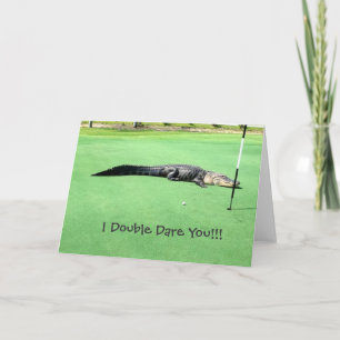 Alligator op het Wenskaart van de Douane van de Kaart