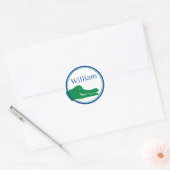 Alligator op maat sticker (Envelop)