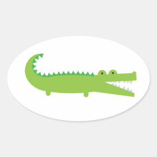 Alligator Ovale Sticker