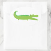 Alligator Ovale Sticker (Tas)