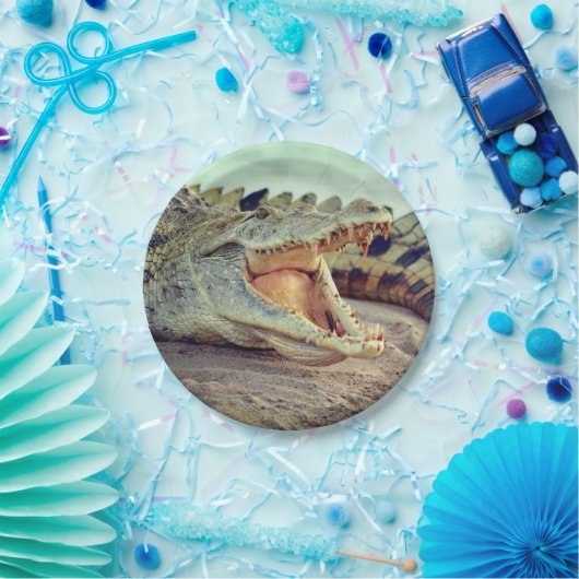 Alligator Papieren Bordje (Feest)